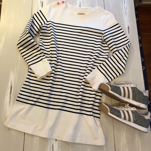 allihop Dresses & Skirts - Stripe Long Sleeve Allihop T-Shirt Dress Anthro